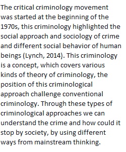 Discussion 5: Critical Criminology